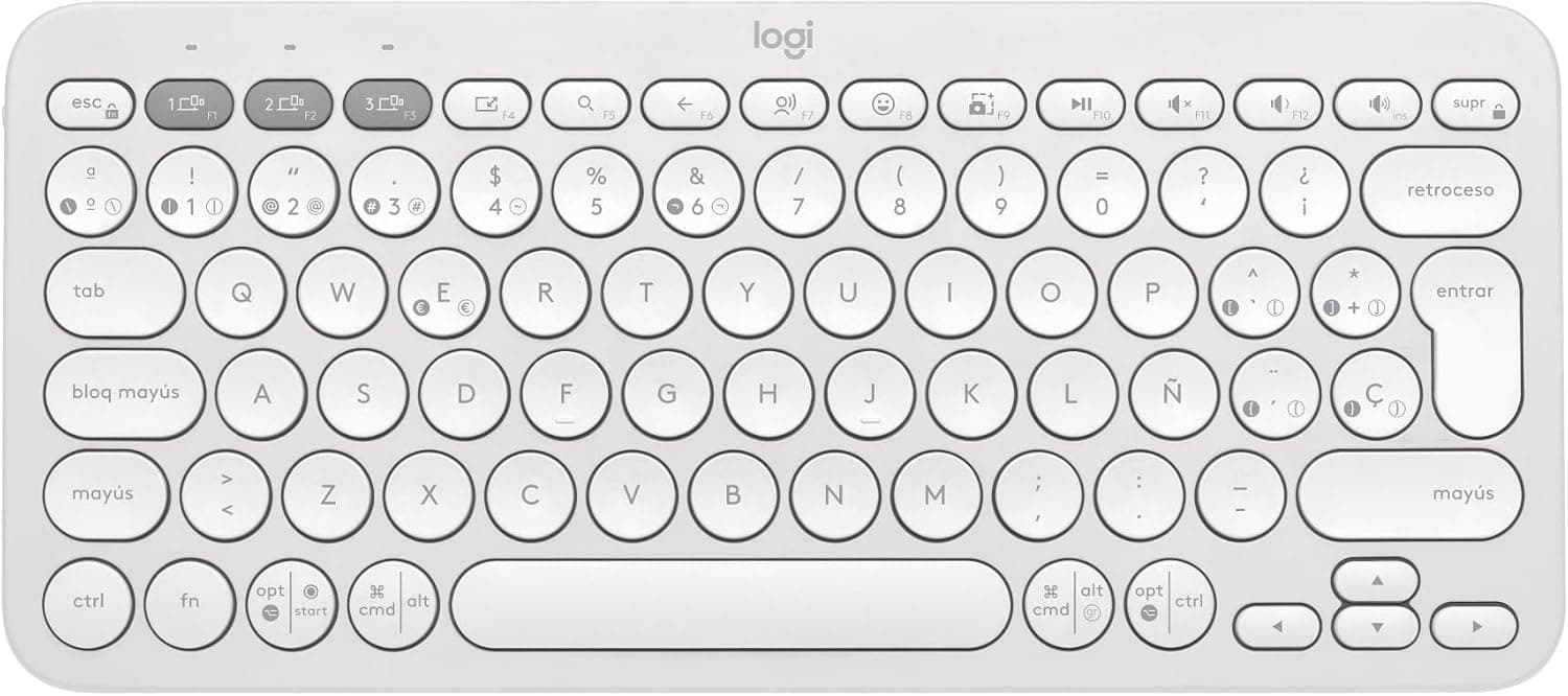 Logitech Pebble Keys 2 K380s · español · blanco, fotografía 1