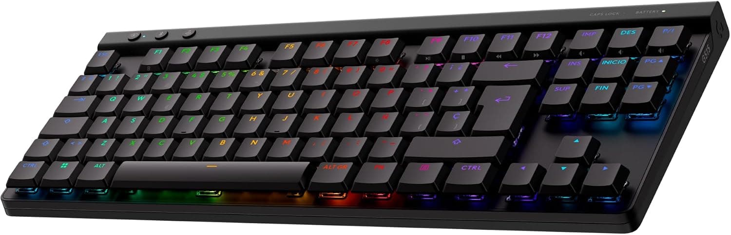 Logitech G G515 LIGHTSPEED TKL · español · táctil · negro, fotografía 1
