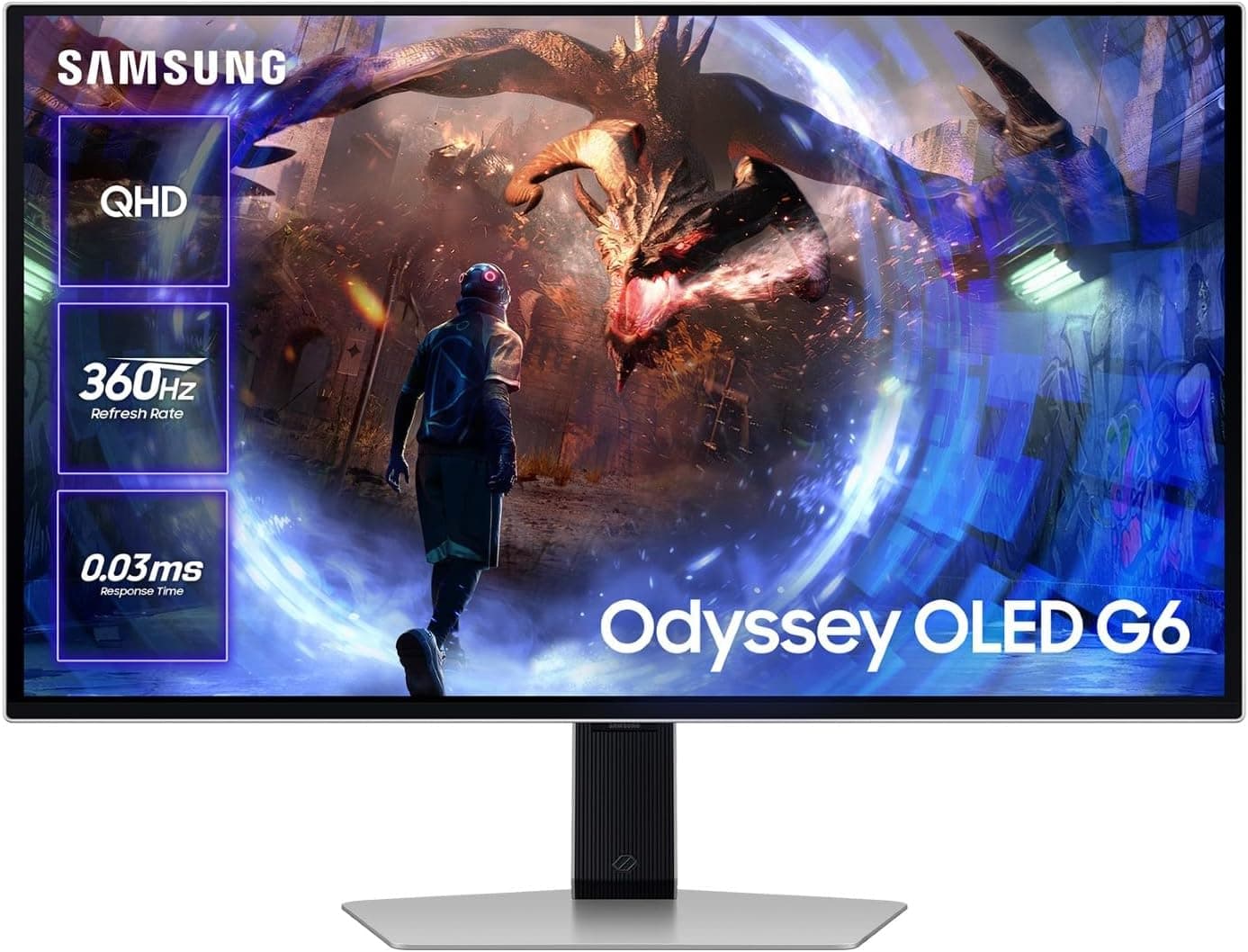 Samsung Monitor Gaming Odyssey OLED G6 G60SD QHD 27" con 360Hz y AMD Freesync Premium Pro, fotografía 1