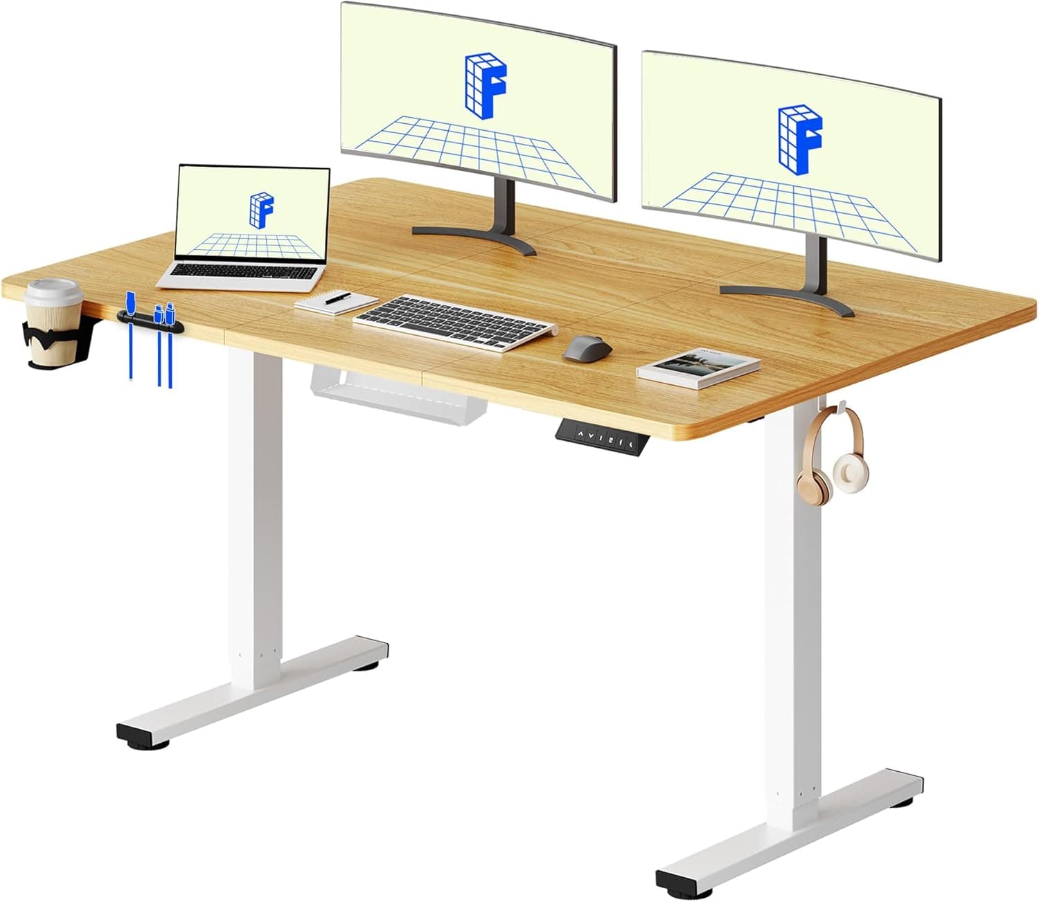 FLEXISPOT Elevable eléctrico 140 × 60 cm, fotografía 1