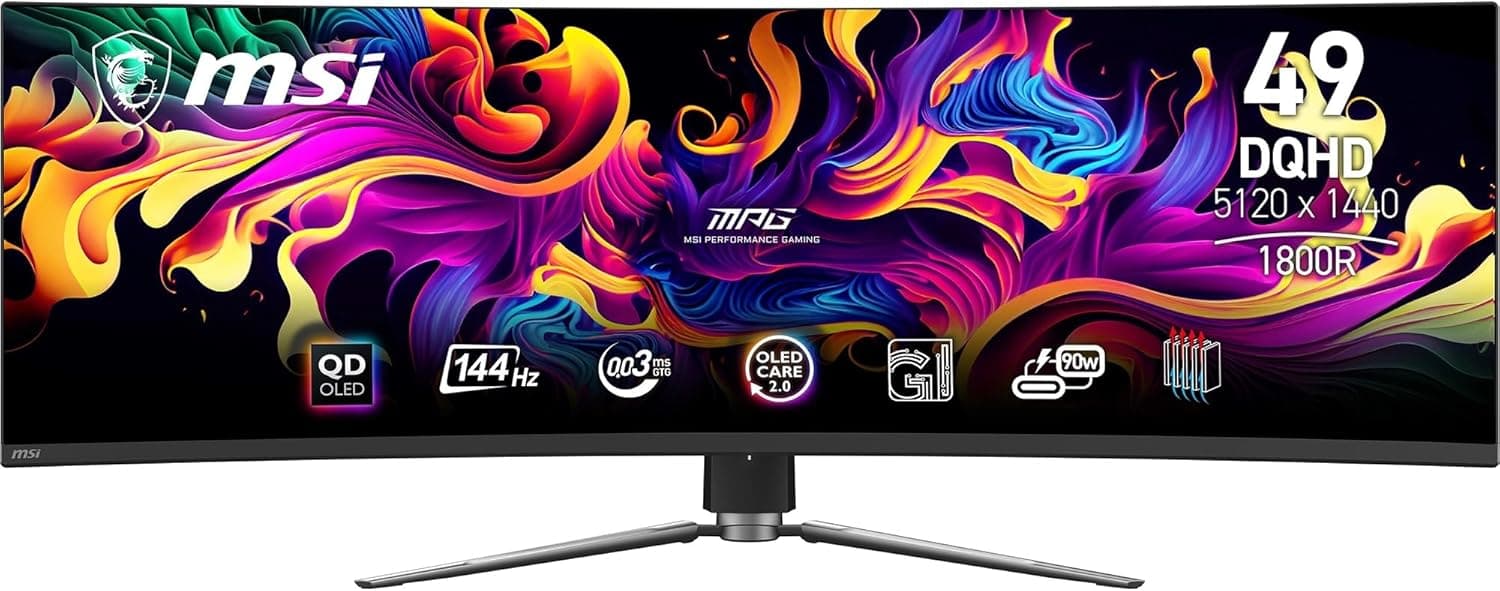 MSI MPG 491CQPA QD-OLED, fotografía 1