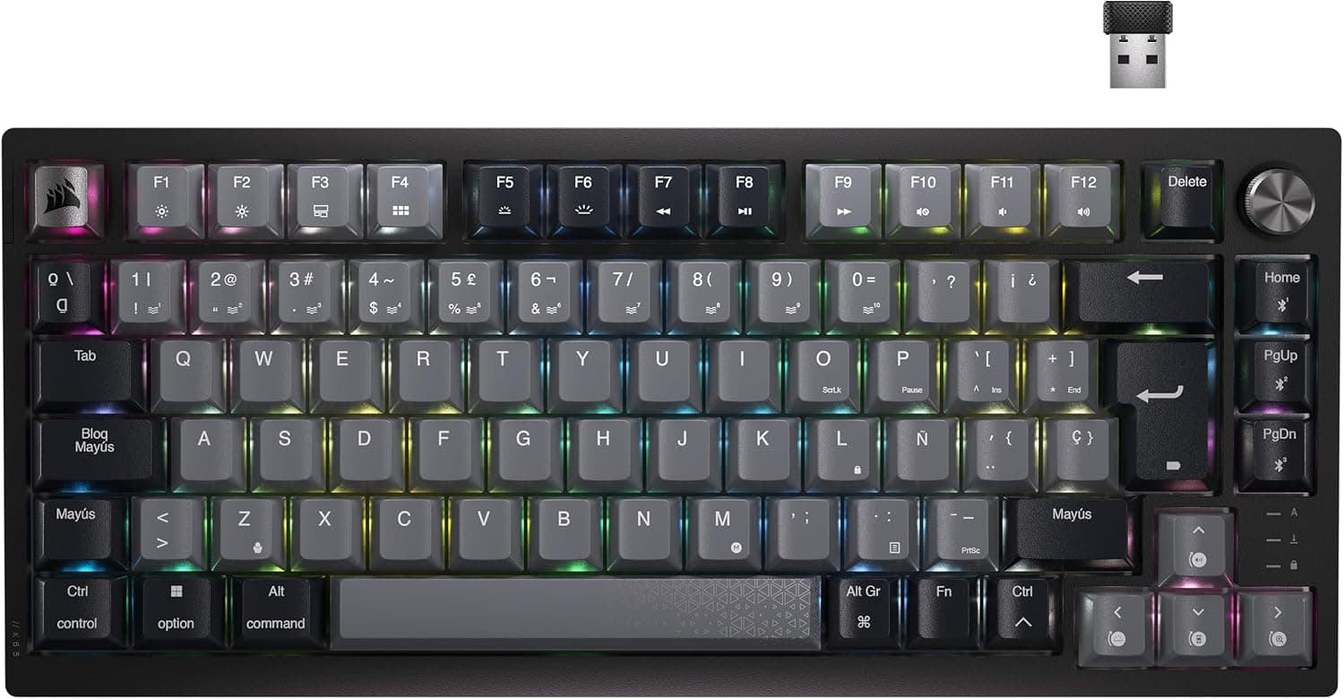 Corsair K65 PLUS WIRELESS · CH-91D401L-ES · MLX Red, fotografía 1