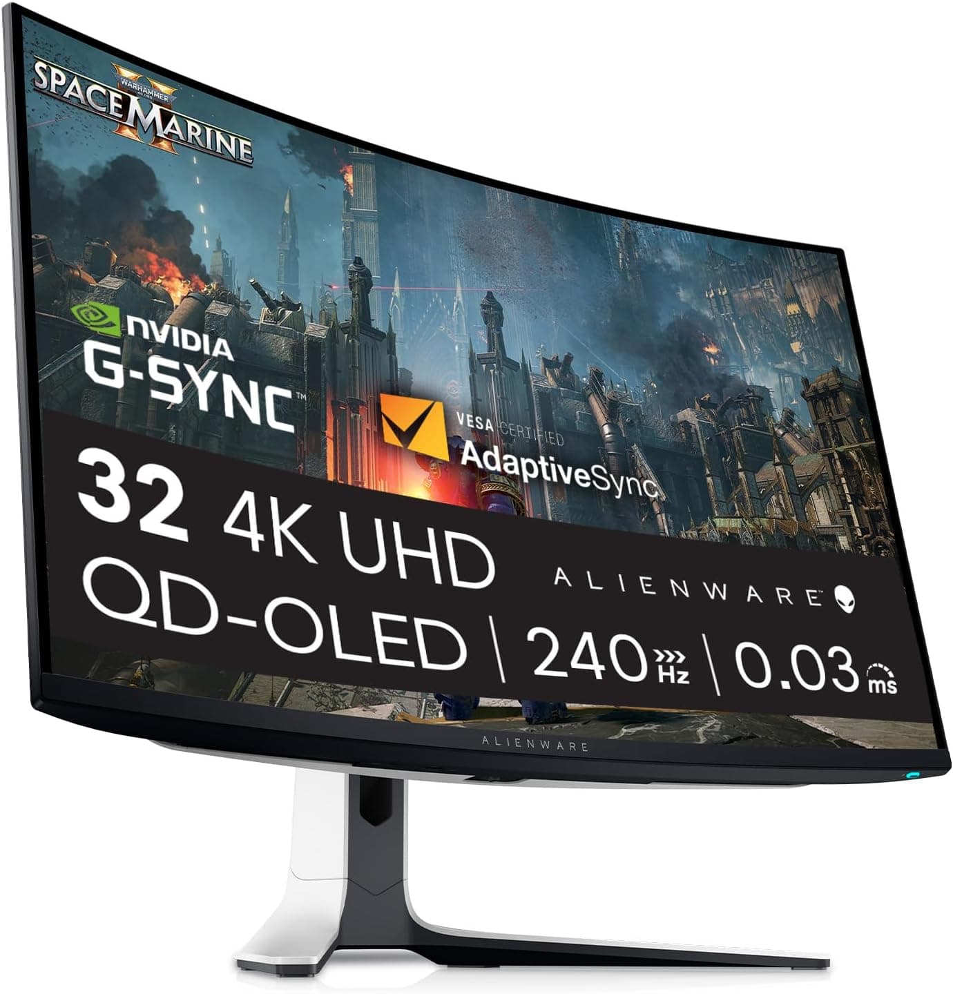 Alienware 32 Monitor Gaming - AW3225QF, 4K UHD (3840x2160), 240Hz, QD OLED, fotografía 1