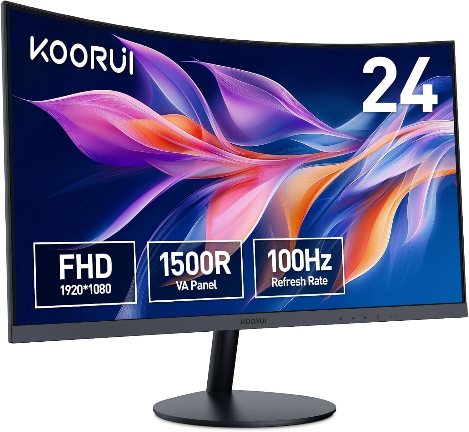 KOORUI Monitor Curvo 23,6 Pulgadas 100Hz Full HD VA 3000:1 24N5CA, fotografía 1