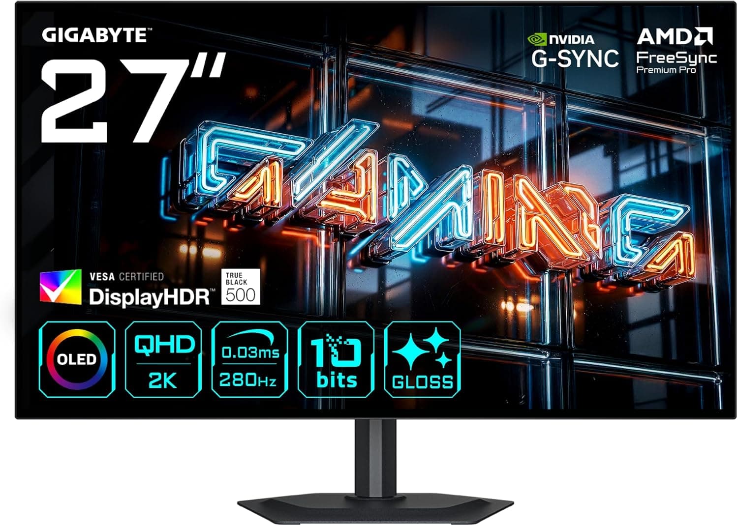 Gigabyte MO27Q28GR, fotografía 1